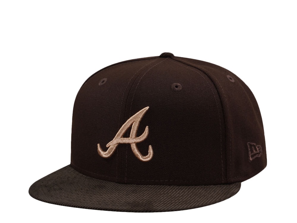 New Era Atlanta Braves Walnut Corduroy Two Tone Edition 59Fifty Fitted Cap
