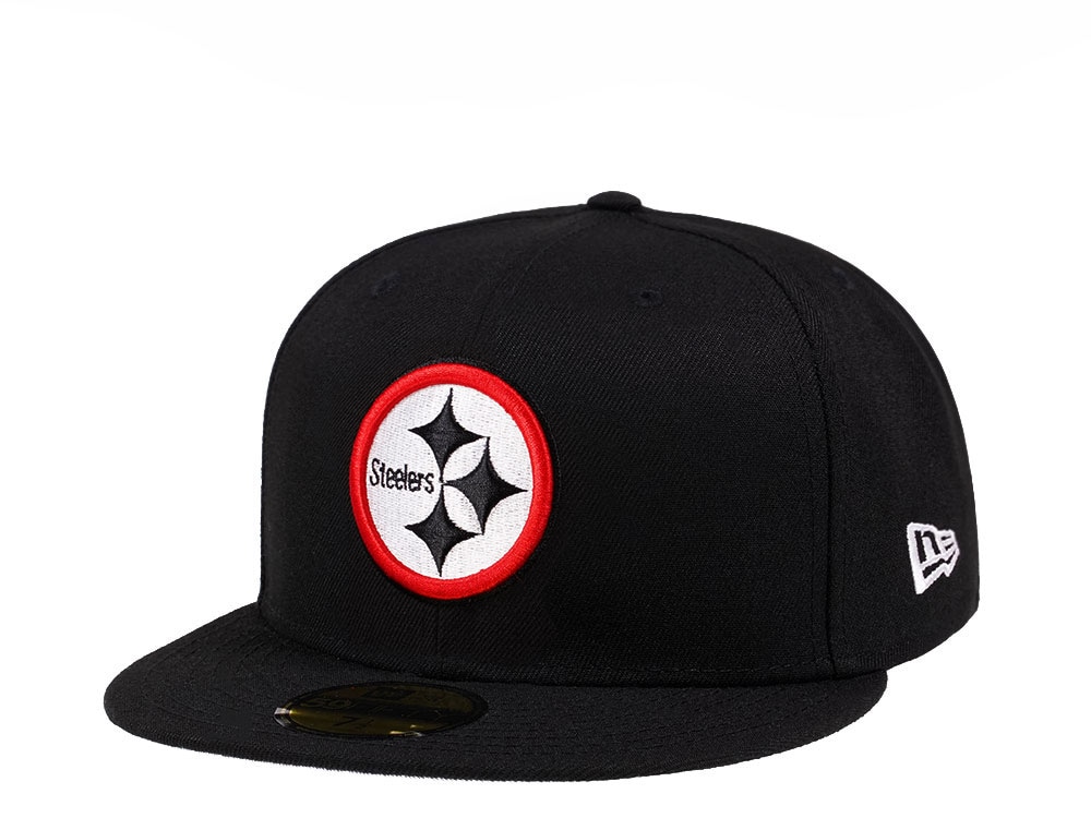 New Era Pittsburgh Steelers Black Crimson Collection 59Fifty Fitted Hat