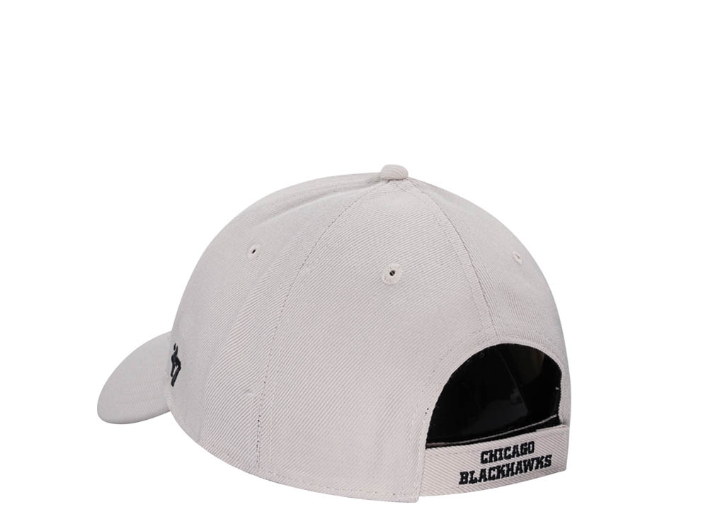 47Brand Chicago Blackhawks Bone MVP Strapback Hat