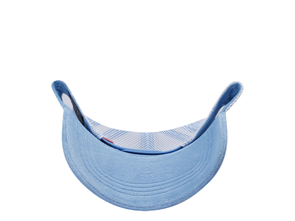 Von Dutch Oval Patch Light Blue Velour Edition Trucker Snapback Cap