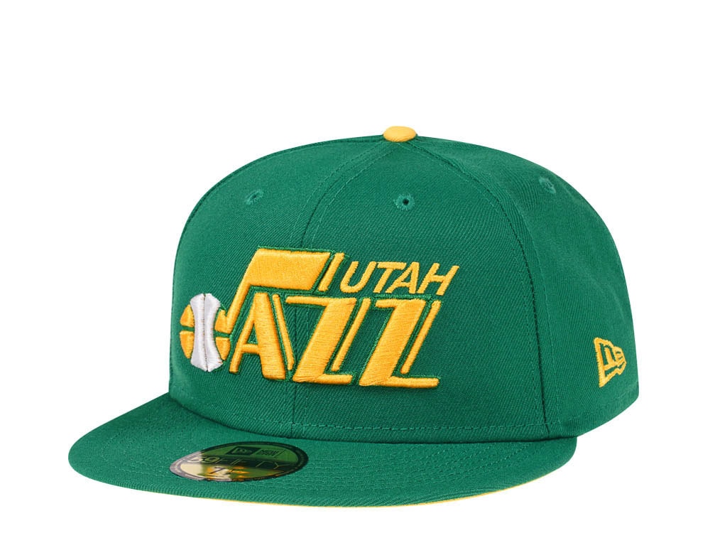 New Era Utah Jazz Kelly Green Prime Edition 59Fifty Fitted Hat