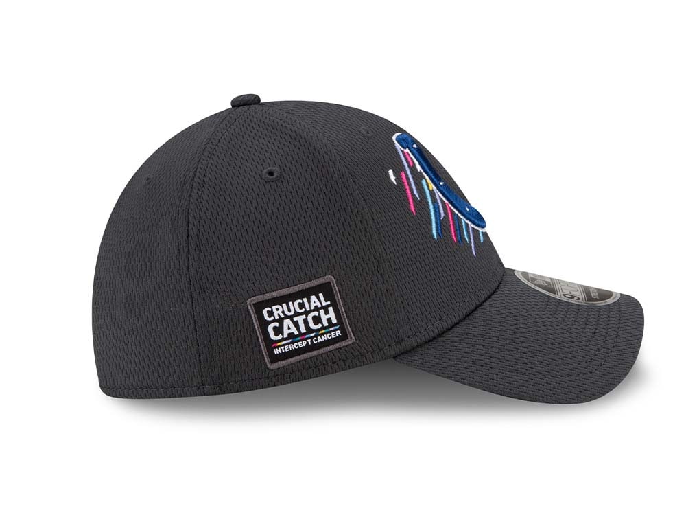 New Era Indianapolis Colts Crucial Catch 2021 9Forty Stretch Snapback Hat