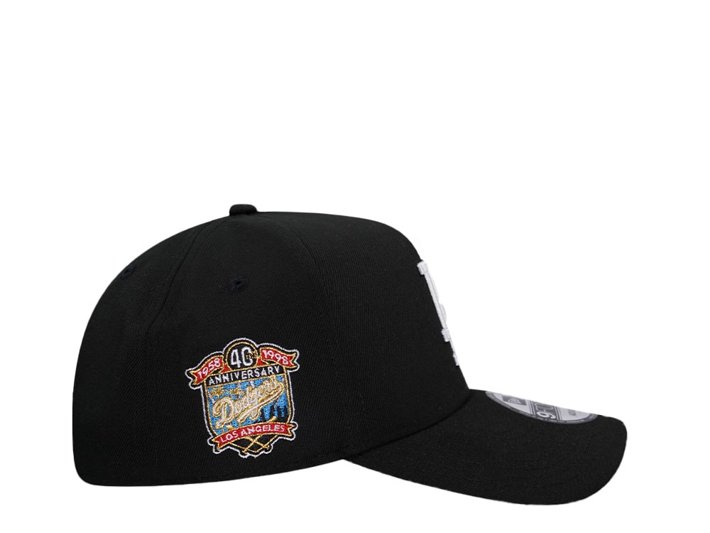 New Era Los Angeles Dodgers 40th Anniversary Black Red 9Forty A Frame Snapback Hat