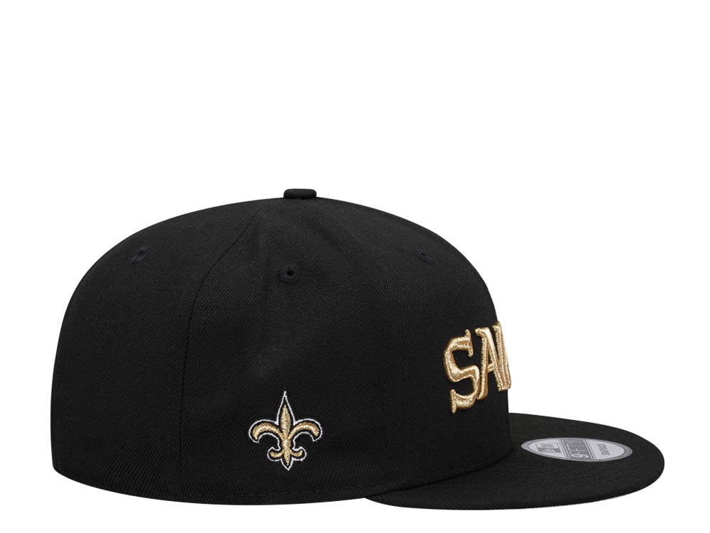 New Era New Orleans Saints Black and Gold Edition 9Fifty Snapback Hat