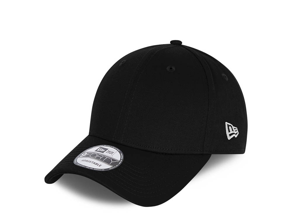 New Era Basic Black 9Forty Strapback Hat