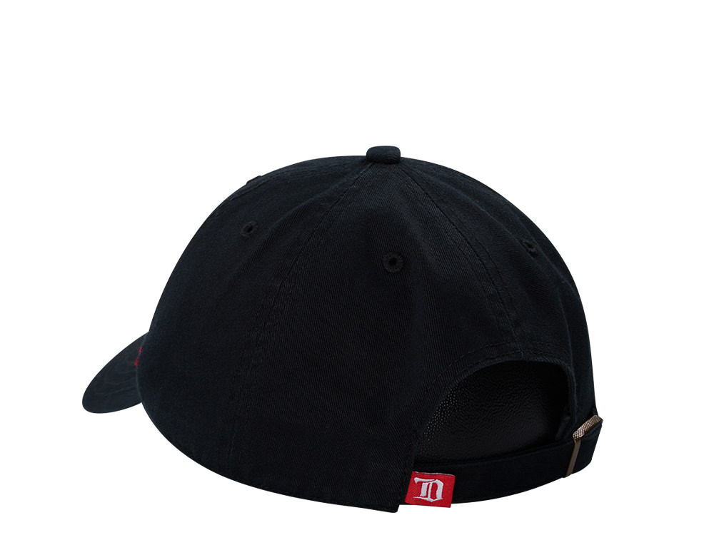 47Brand Detroit Red Wings Vintage Black Clean up Strapback Hat