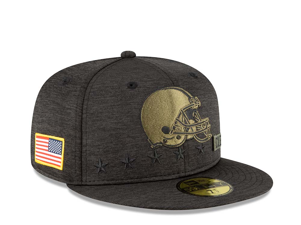 New Era Cleveland Browns Salute to Service 2020 Fitted 59Fifty Hat