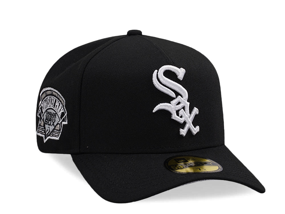 New Era Chicago White Sox Comiskey Park Black Prime Edition 59Forty A Frame Fitted Cap