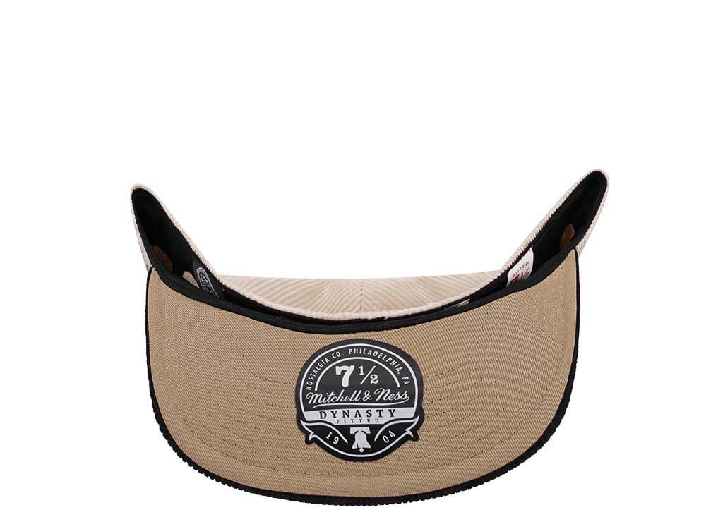 Mitchell & Ness Vegas Golden Knights Inaugural Season 17 Two Tone Cord Edition Dynasty Fitted Hat