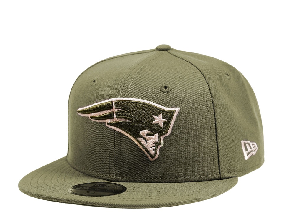 New Era New England Patriots Army Green Edition 59Fifty Fitted Hat