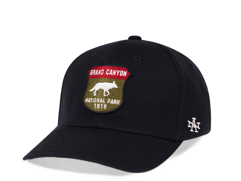 American Needle Grand Canyon National Park 1919 Black Snapback Hat