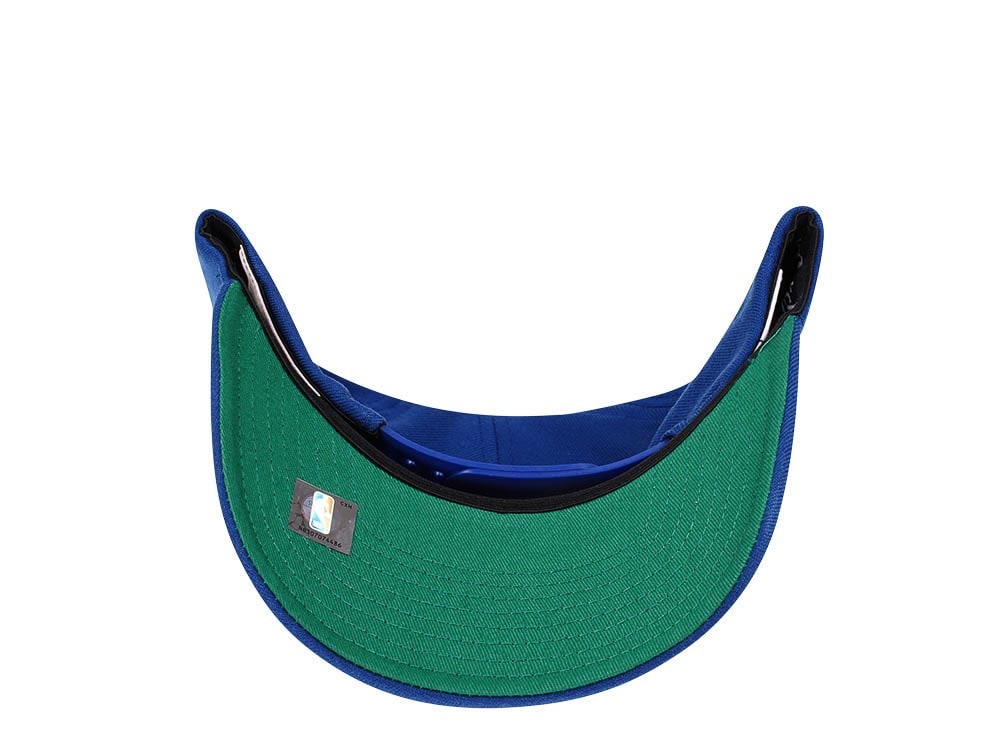 Mitchell & Ness Philadelphia 76ers Team Ground Red Line Solid Flex Blue Snapback Hat