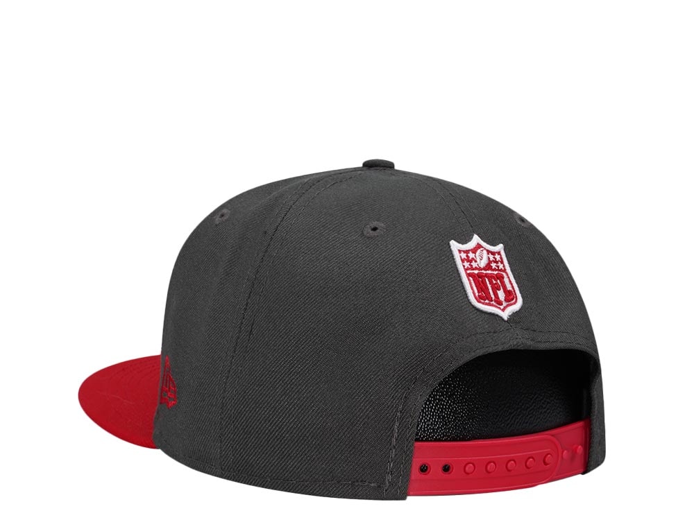 New Era Tampa Bay Buccaneers Gray Red Two Tone Classic Edition 9Fifty Snapback Hat