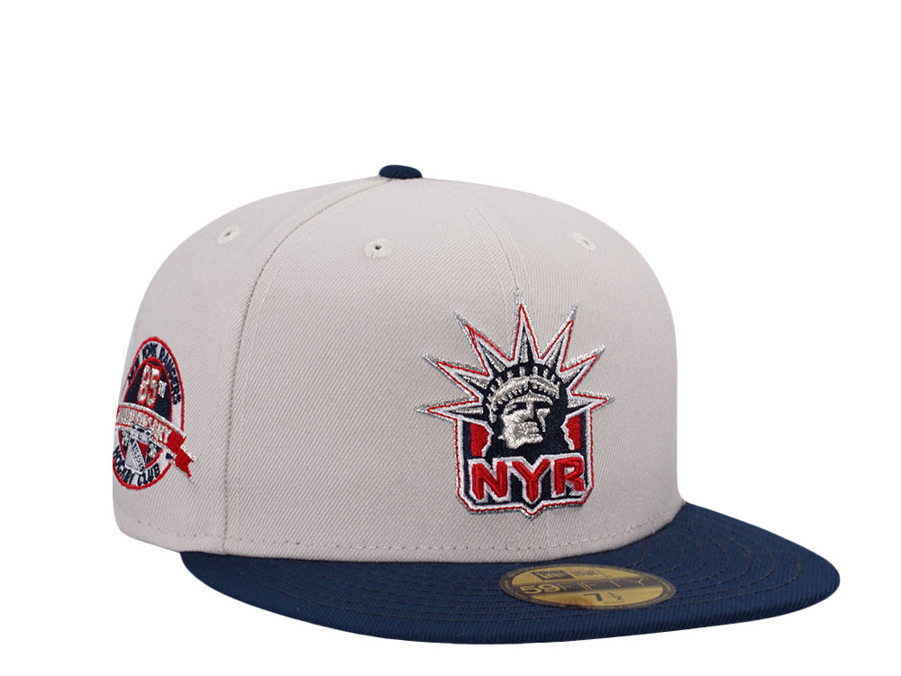 New Era New York Rangers 85th Anniversary Stone Two Tone Edition 59Fifty Fitted Hat