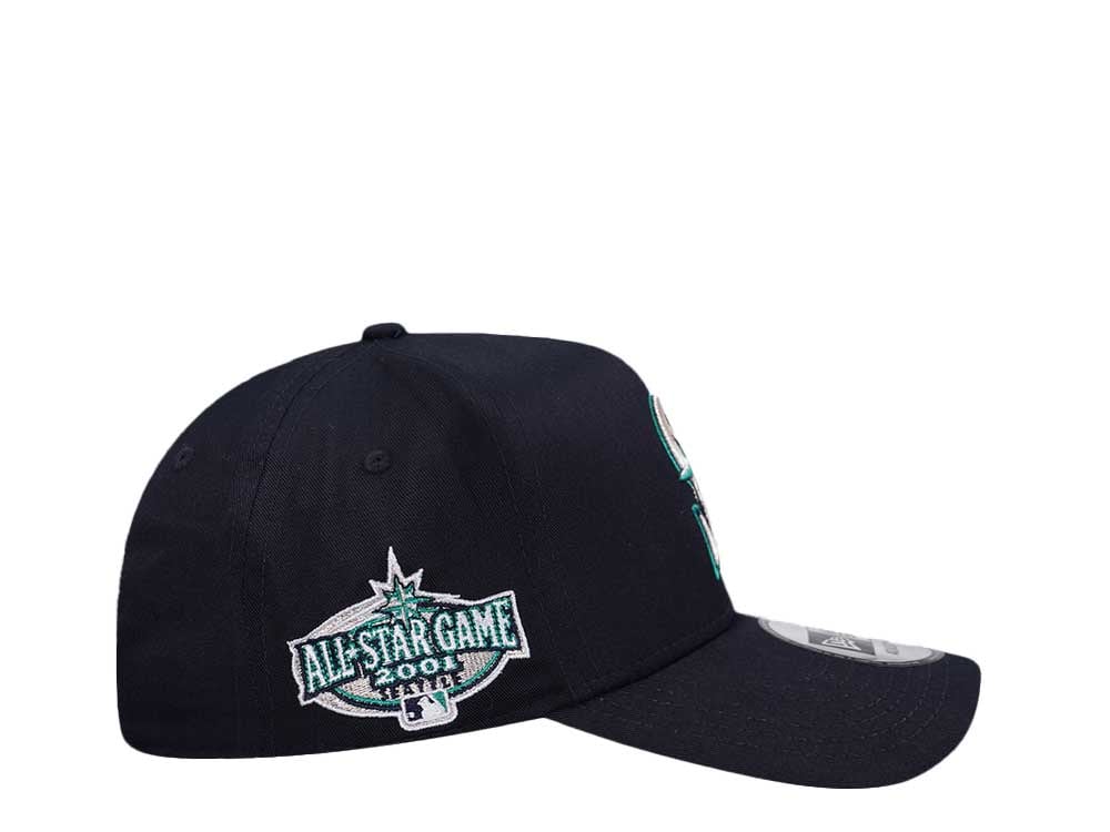 New Era Seattle Mariners All Star Game 2001 Navy Throwback Edition 9Forty A Frame Snapback Hat