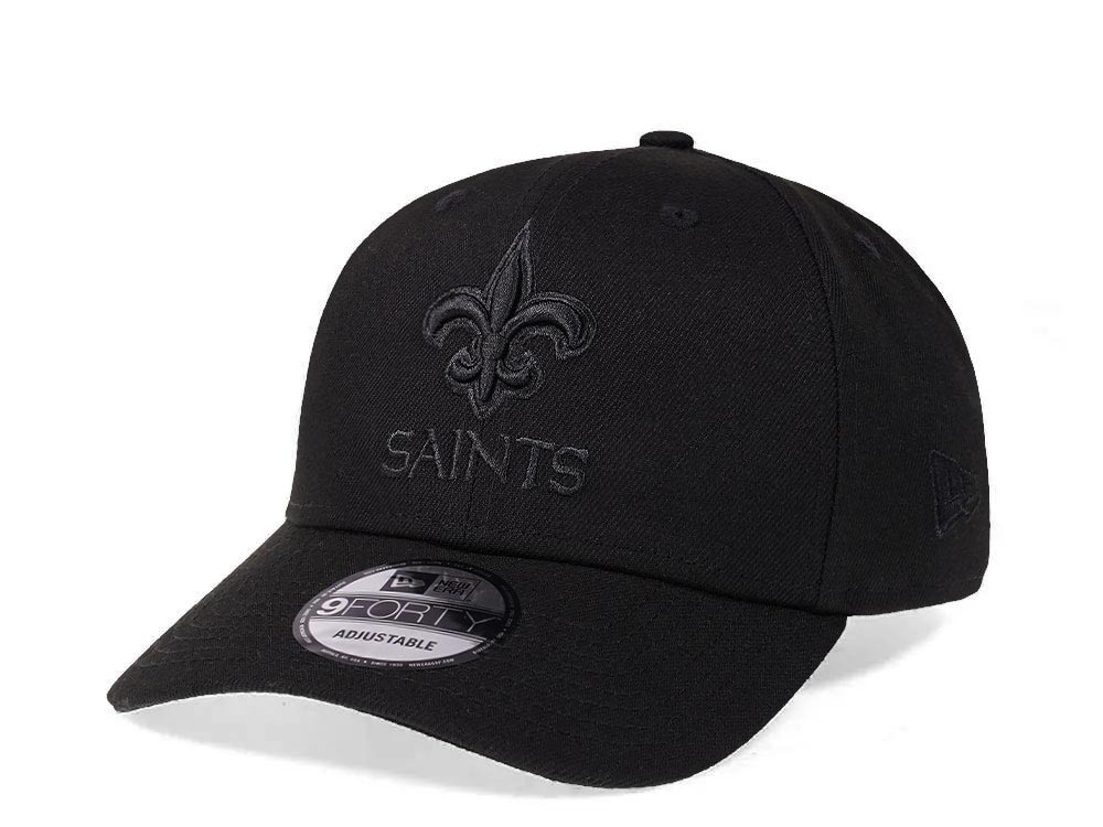 New Era New Orleans Saints All Black 9Forty Snapback Hat