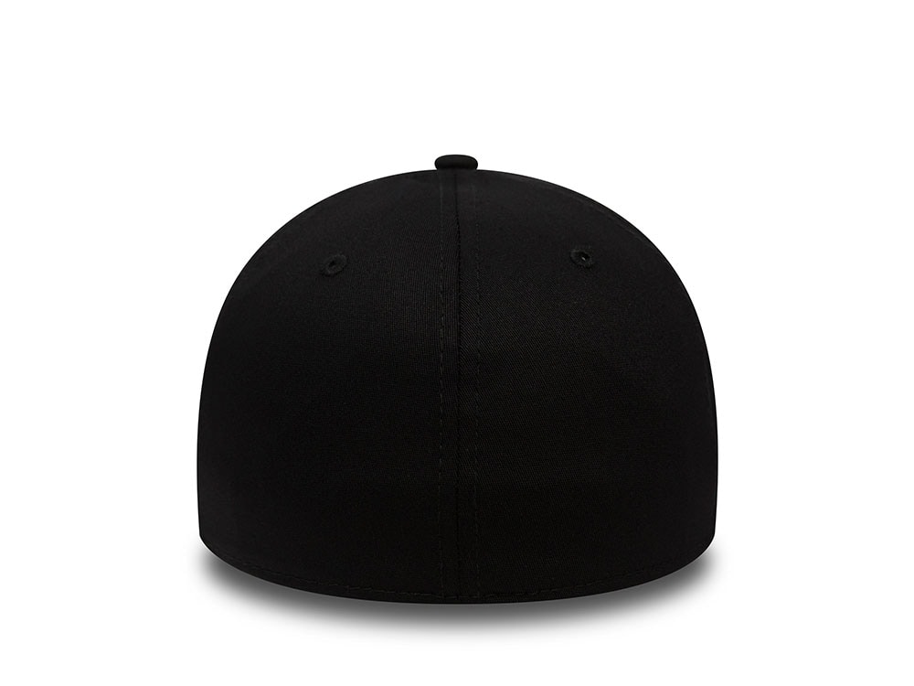 New Era Los Angeles Dodgers League Basic Black on Black Stretch Fit 39Thirty Hat