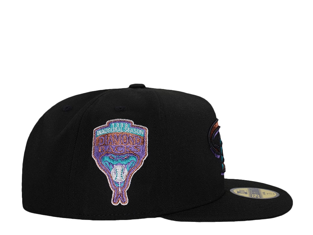 New Era Arizona Diamondbacks Inaugural Season 1998 Black Classic Edition 59Fifty A Frame Fitted Hat