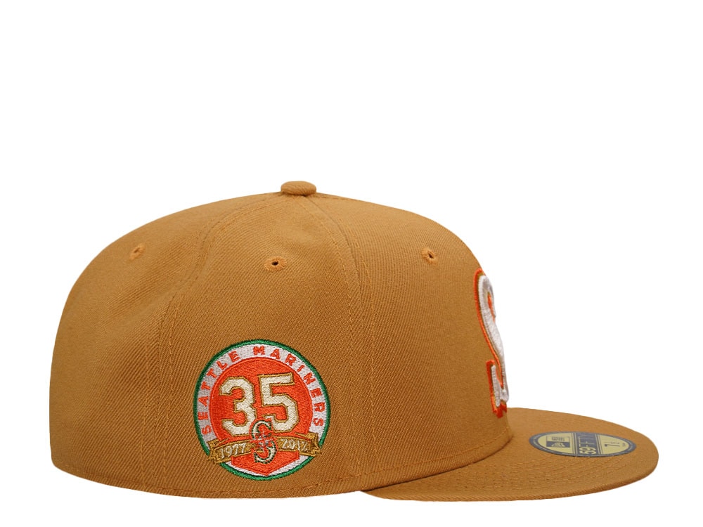 New Era Seattle Mariners 35th Anniversary Panama Orange Edition 59Fifty Fitted Hat