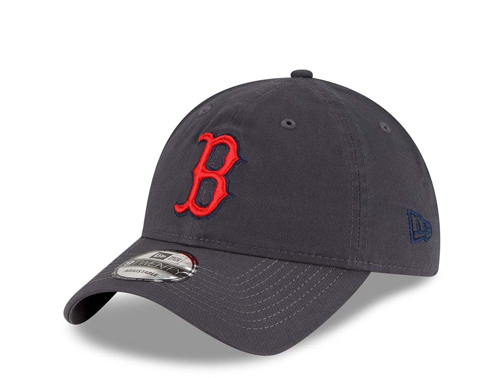 New Era Boston Red Sox Gray Core Classic 9Twenty Strapback Hat