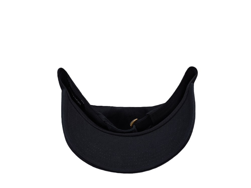 Brixton Logo Black Strapback Cap