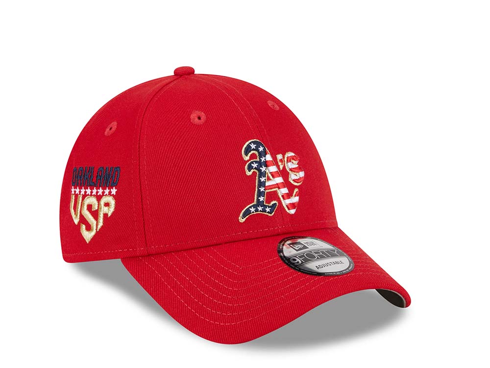 New Era Oakland Athletics 4th of July 23 9Forty Stretch Snapback Hat