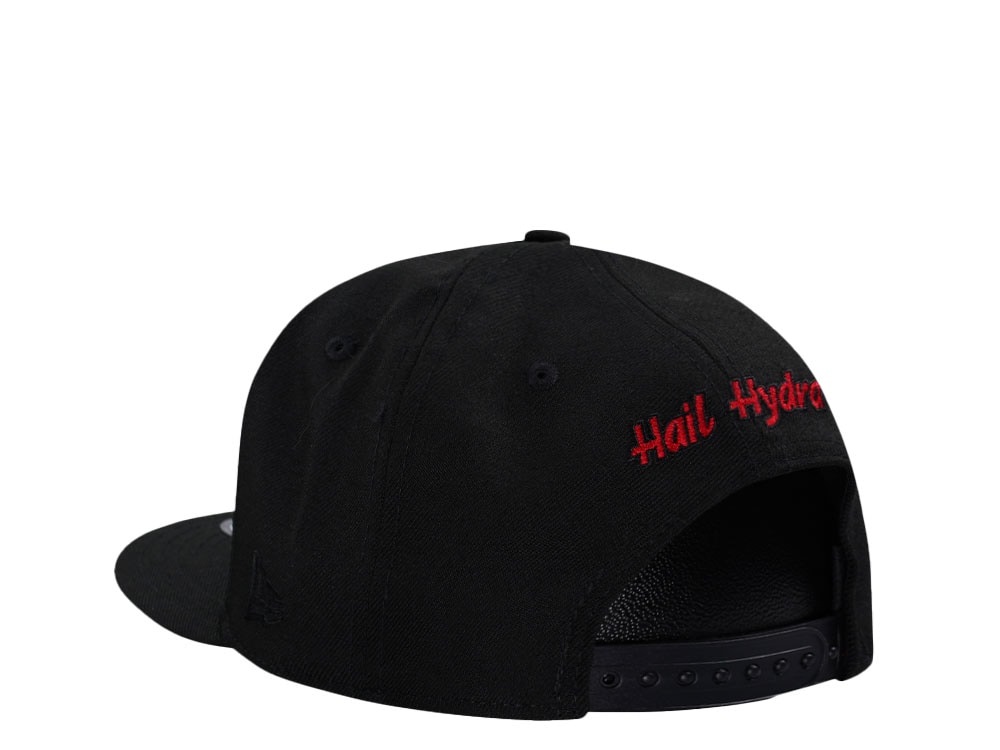 New Era Hydra Black and Red Edition 9Fifty Snapback Hat