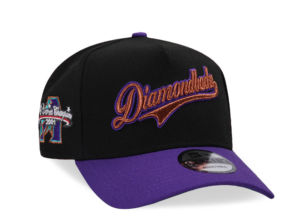 New Era Arizona Diamondbacks World Series Champions 2001 Copper Two Tone 9Forty A Frame Snapback Hat