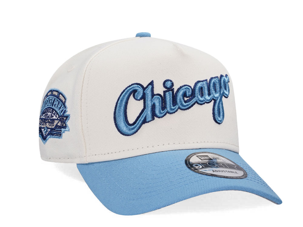 New Era Chicago White Sox Inaugural Year 1991 Chrome Two Tone Edition 9Forty A Frame Snapback Hat