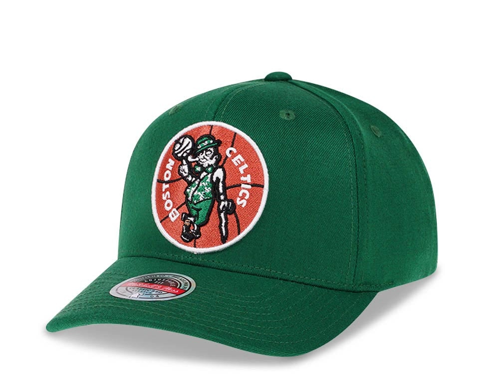 Mitchell & Ness Boston Celtics Team Ground Red Line Solid Flex Snapback Hat