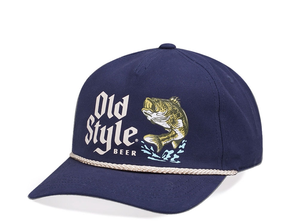 American Needle Old Style Canvas Cappy Navy Casual Snapback Hat