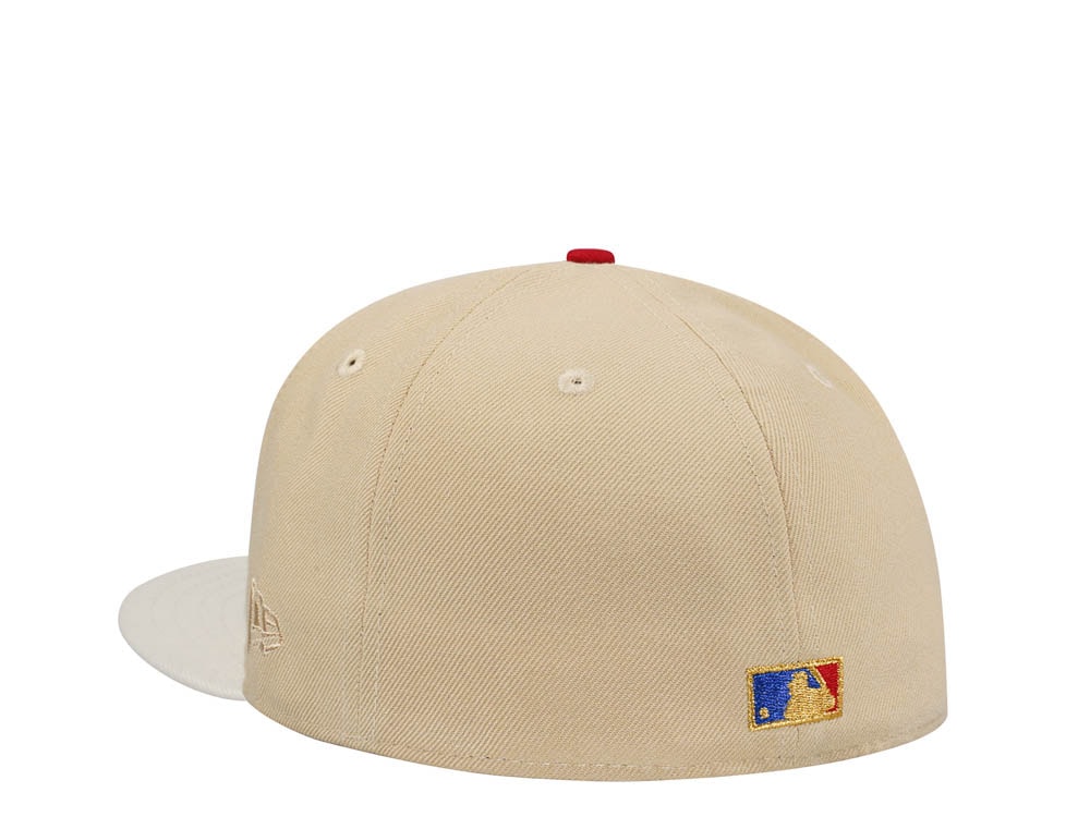 New Era Cleveland Indians 100 Seasons Vegas Gold Two Tone Edition 59Fifty Fitted Hat