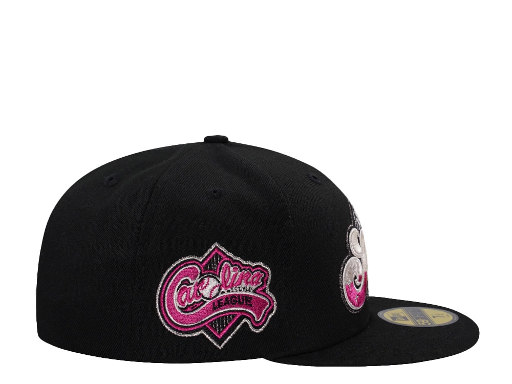 New Era Augusta Green Jackets Carolina League Black Prime Edition 59Fifty Fitted Cap