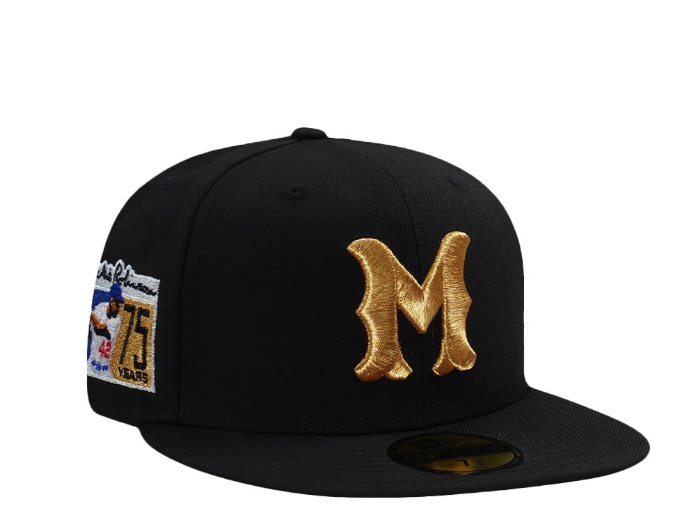 New Era Montreal Royals Jackie Robinson 75 Years Black Wool Edition 59Fifty Fitted Cap
