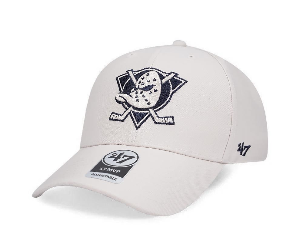 47Brand Anaheim Ducks Bone MVP Snapback Hat