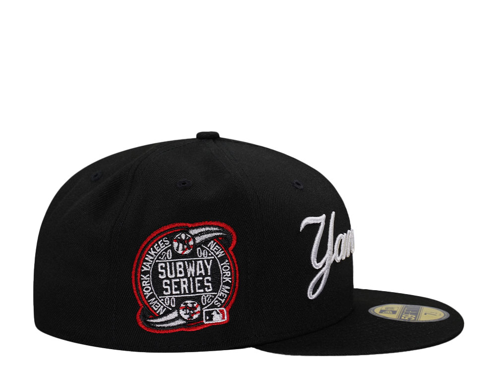 New Era New York Yankees Subway Series 2009 Black and Red Edition 59Fifty Fitted Hat