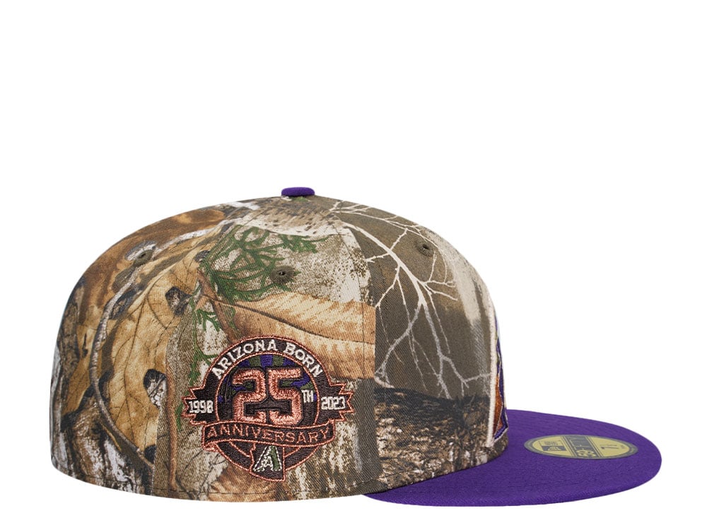 New Era Arizona Diamondbacks 25th Anniversary Real Tree Copper Two Tone Edition 59Fifty Fitted Hat