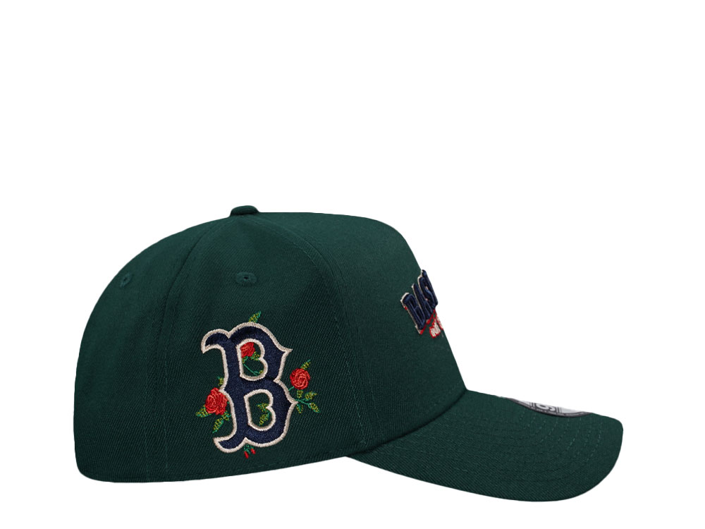 New Era Boston Red Sox Dark Green Prime Edition 9Forty A Frame Snapback Hat