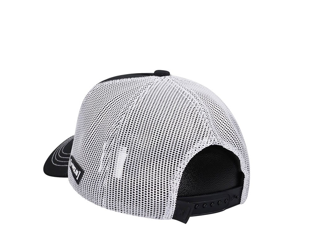Capslab Peanuts Snoopy Black Grey Trucker Snapback Hat