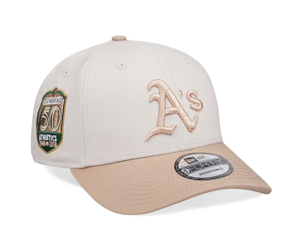 New Era Oakland Athletics 50th Anniversary Two Tone Edition 9Forty Strapback Hat