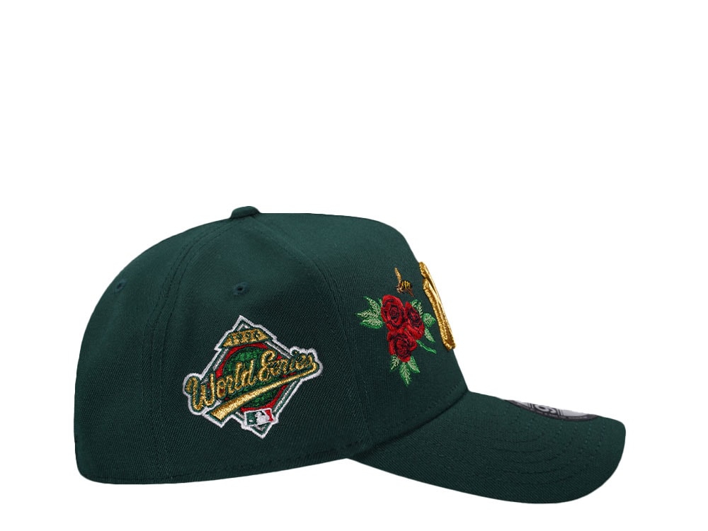 New Era New York Yankees World Series 1996 Dark Green Rose Edition 9Forty A Frame Snapback Hat
