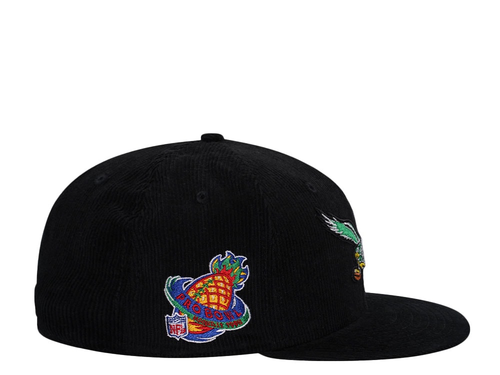 New Era Philadelphia Eagles Pro Bowl 1998 Black Corduroy Edition 59Fifty Fitted Hat