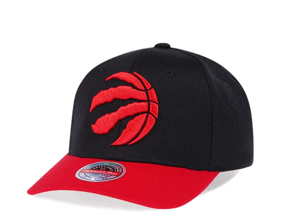Mitchell & Ness Toronto Raptors Team Two Tone Red Line Solid Flex Snapback Hat