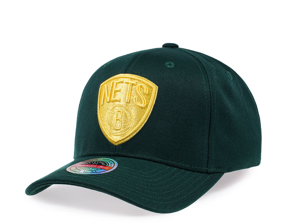 Mitchell & Ness Brooklyn Nets Green Lime Red Line Flex Snapback Hat