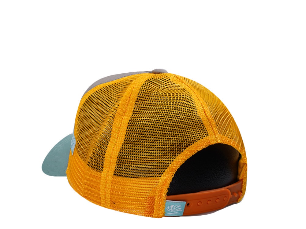 Djinns HFT Surfing Is Dead Grey Coastal Edition Trucker Snapback Cap