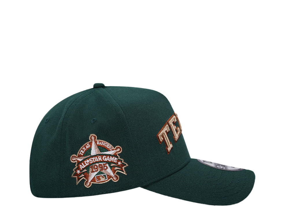New Era Texas Rangers All Star Game 1995 Dark Green Copper Edition 9Forty A Frame Snapback Hat