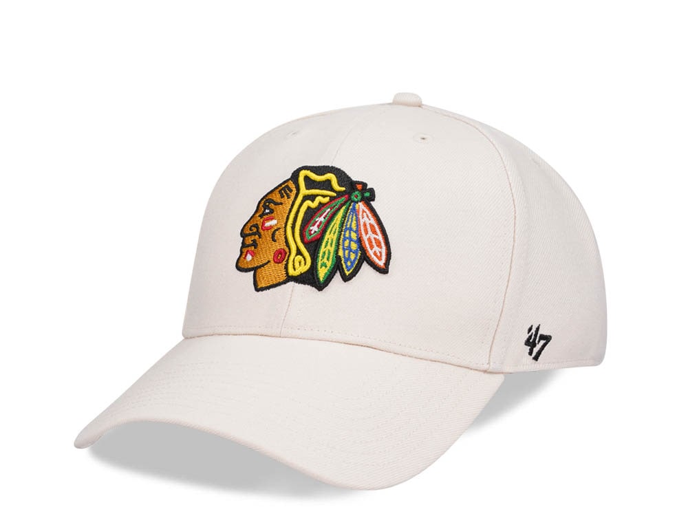 47Brand Chicago Blackhawks Natural MVP Snapback Hat