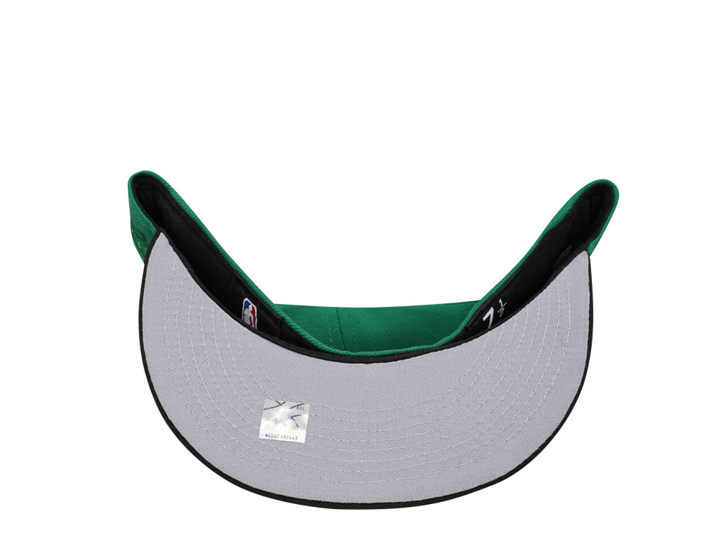 New Era Boston Celtics Chrome Black Green Two Tone Edition 59Fifty Fitted Hat