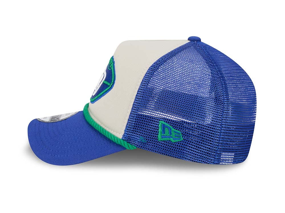 New Era Seattle Seahawks Sideline 2024 9Forty A Frame Trucker Snapback Hat
