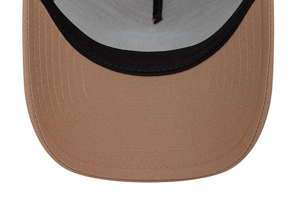 New Era State Patch Beige 9Forty A Frame Trucker Snapback Hat